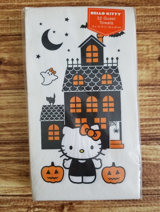 Hello Kitty Other - Hello Kitty Halloween Haunted House Guest Towels Napkins 33x40cm 3 Ply Sanrio